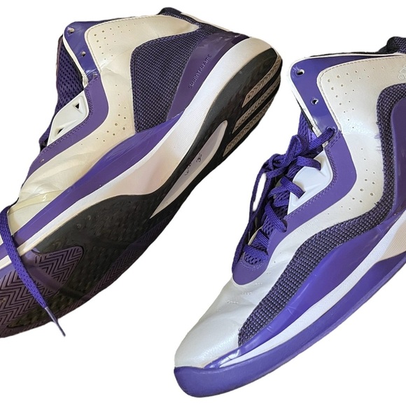 Adidas Purple and White CrazyGhost Basketball Shoes Size 16 main image 5